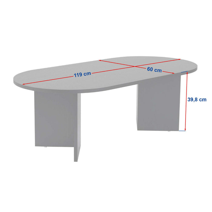Calicosy - Ovale salontafel B119 cm - IRIS - Walnootlook