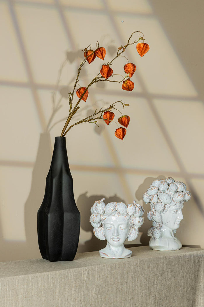 PTMD Alani White glazed ceramic statue of women head B