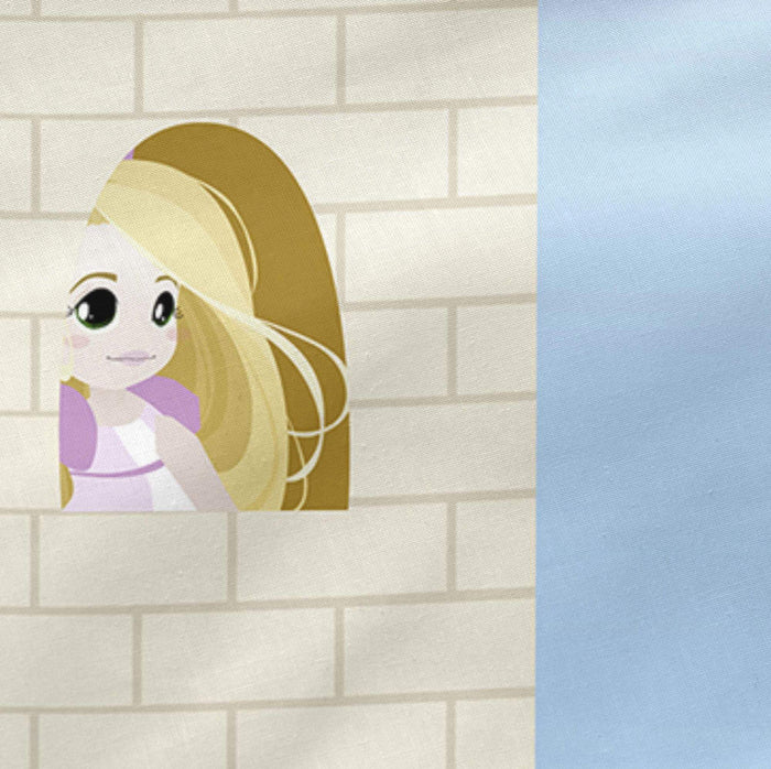 Long braid Wiegwieg 210x40 cm Mr Fox, Veelkleurig, 100% katoen, de kwaliteit van 150 hilos