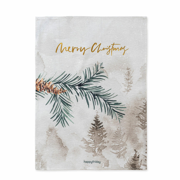 Welcoming Keukenhanddoek 2 stuks 70x50 cm Xmas, Veelkleurig, 100% katoen, de kwaliteit van 200 Gr x m2