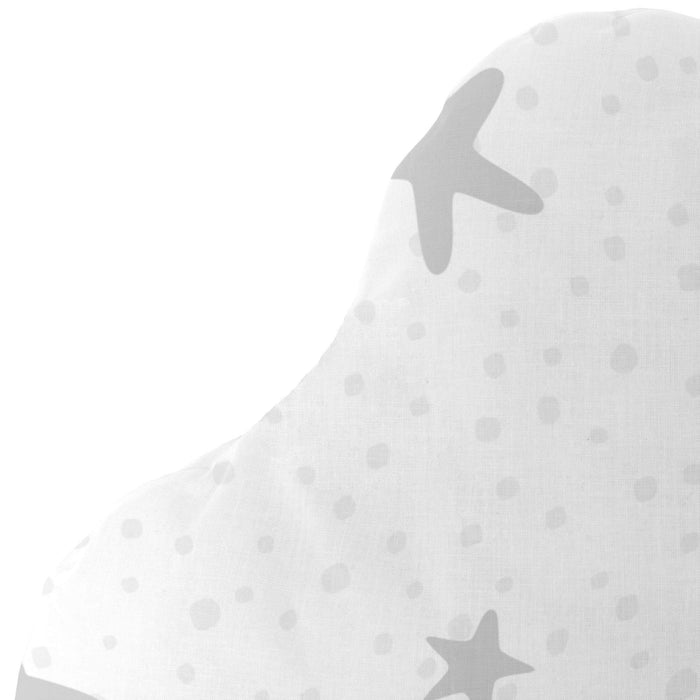 Little star Kussen 60x40 cm Grijs Basic Kids, Grijs, 100% katoen, de kwaliteit van 150 TC