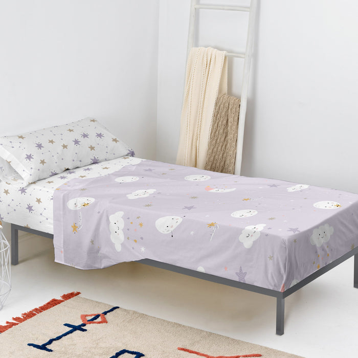 Moons Laken Set 2-delig 180x270 cm (Bed 105) Moshi Moshi, Veelkleurig, 100% katoen, de kwaliteit van 150 TC