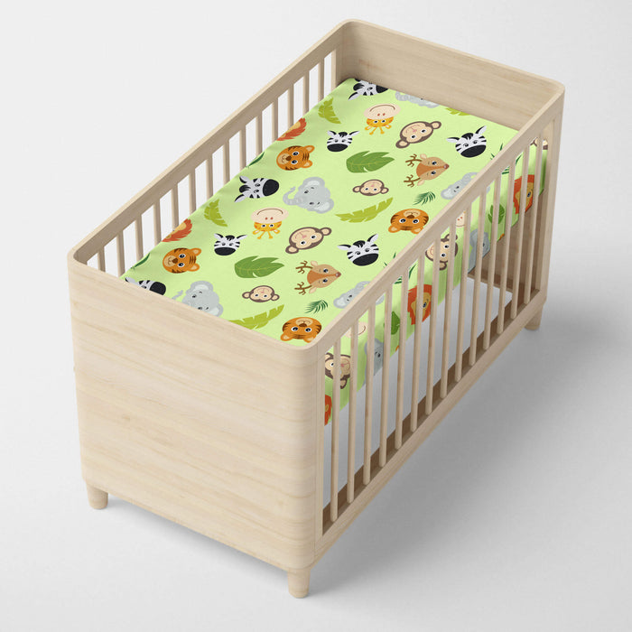 Wild Hoeslaken wieg Mr Fox, Veelkleurig, 100% katoen, de kwaliteit van 150 TC