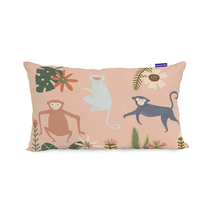Jungle life Kussenhoes 50x30 cm Mr Fox, Veelkleurig, 100% katoen, de kwaliteit van 150 TC