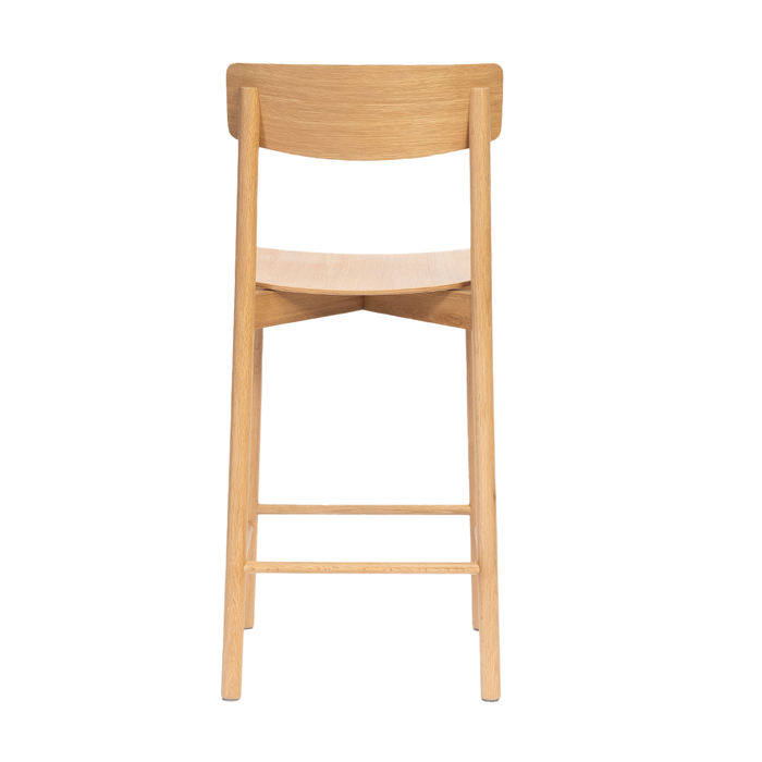 Bronx71 Scandinavische barkruk Miquel naturel eiken 78,5 cm