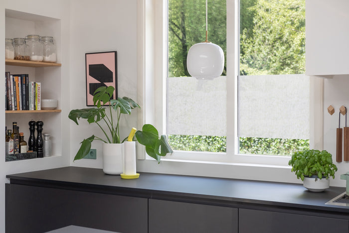 Art for the Home Zelfklevende Textiel Raamfolie - Naturel - 150x45cm