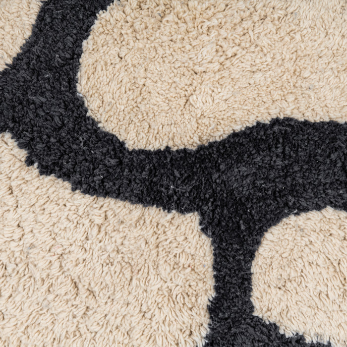 by fonQ Flora Sierkussen 40 x 60 cm - Zwart