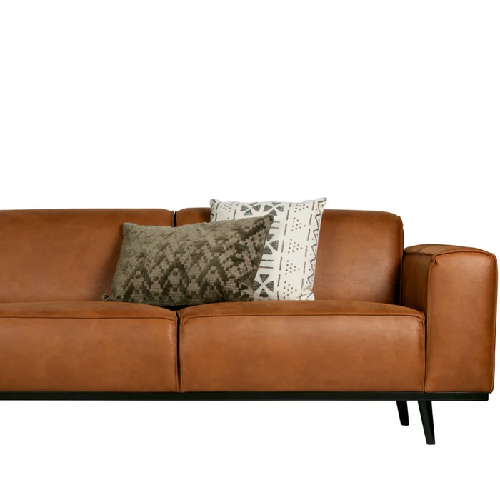 WOOOD Statement 3-zitsbank - Eco-leder - Cognac