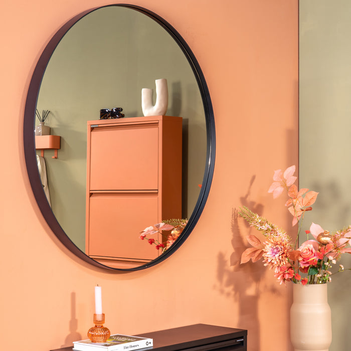 Spinder Design Donna Spiegel Ø 90 cm - Zwart