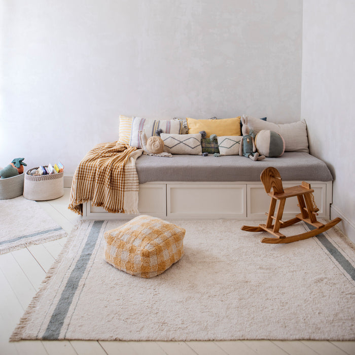 Lorena Canals Vichy Poef - Geel