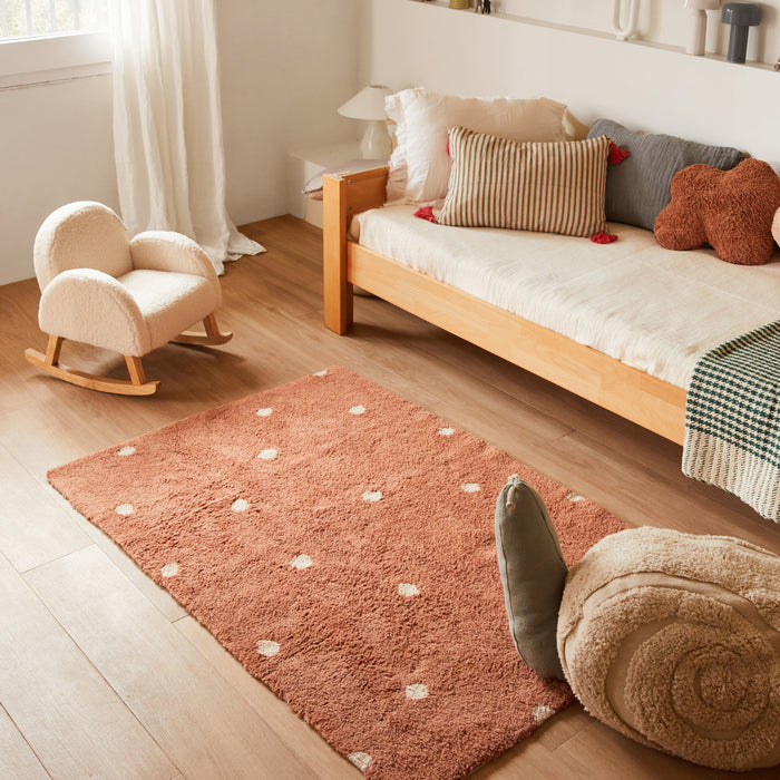 Lorena Canals Dot Vloerkleed 100 x 150 cm - Kastanje