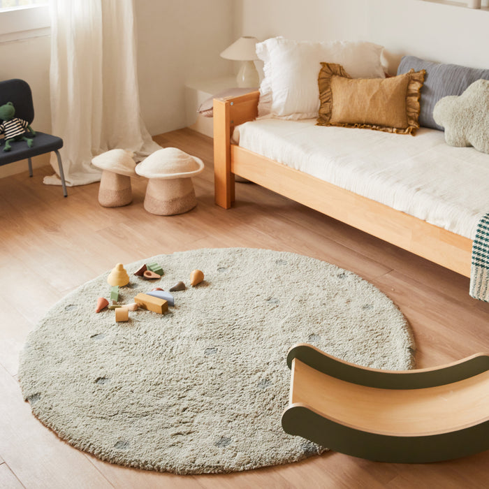 Lorena Canals Dot Vloerkleed Ø 140 cm - Blauw