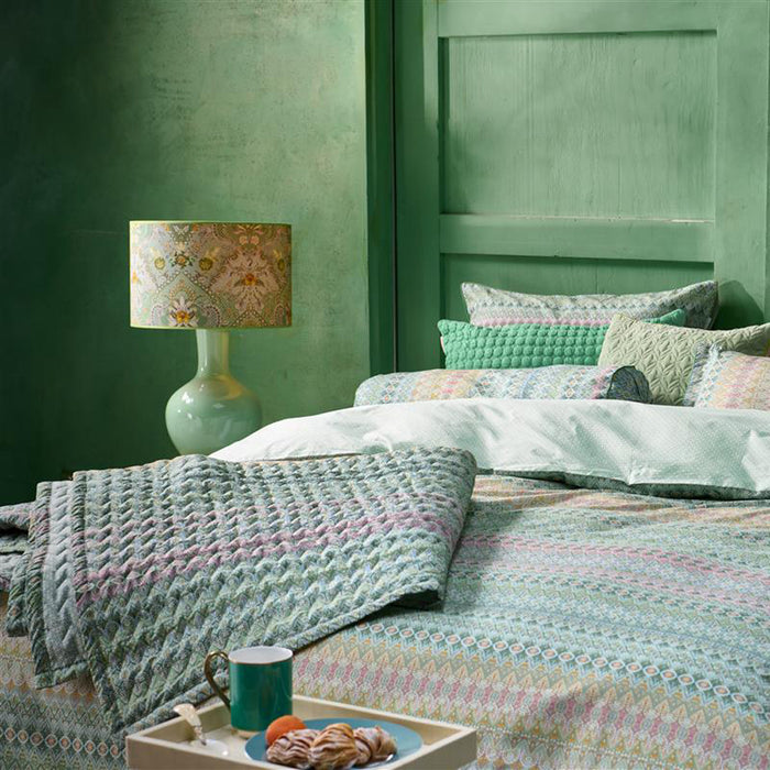 Pip Studio Ashanti Dekbedovertrek 200 x 200/220 cm - Groen