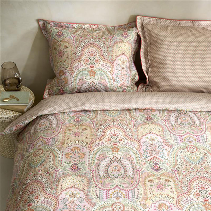 Pip Studio Jabali Flower Dekbedovertrek - 140 x 200/220 cm - Coral