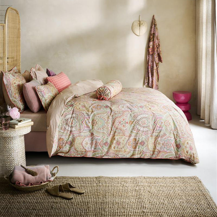 Pip Studio Jabali Flower Dekbedovertrek - 140 x 200/220 cm - Coral