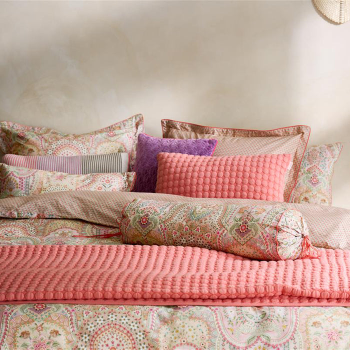 Pip Studio Jabali Flower Dekbedovertrek 260 x 200/220 cm - Coral