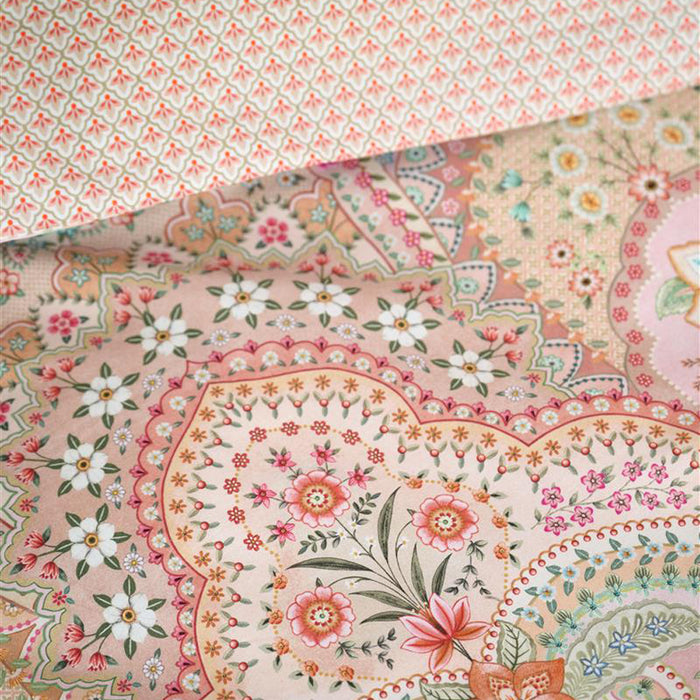 Pip Studio Jabali Flower Dekbedovertrek 260 x 200/220 cm - Coral