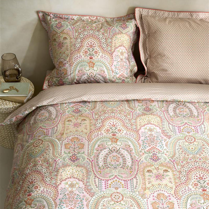 Pip Studio Jabali Flower Dekbedovertrek 260 x 200/220 cm - Coral