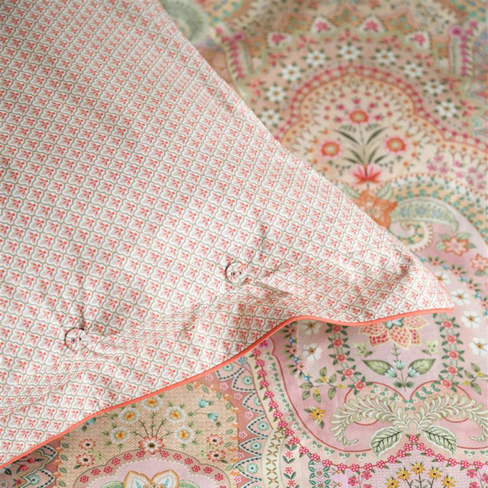 Pip Studio Jabali Flower Dekbedovertrek 260 x 200/220 cm - Coral