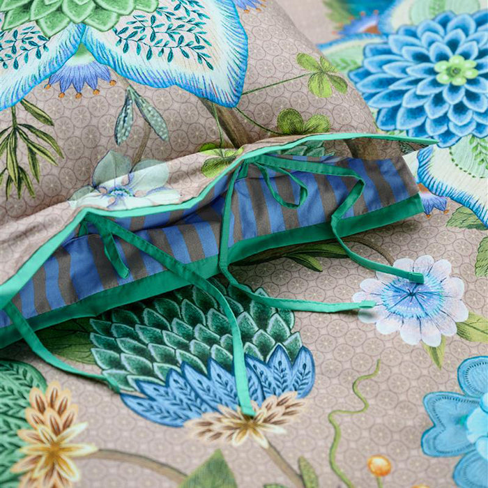 Pip Studio Viva La Vida Dekbedovertrek 200 x 200/220 cm - Blauw