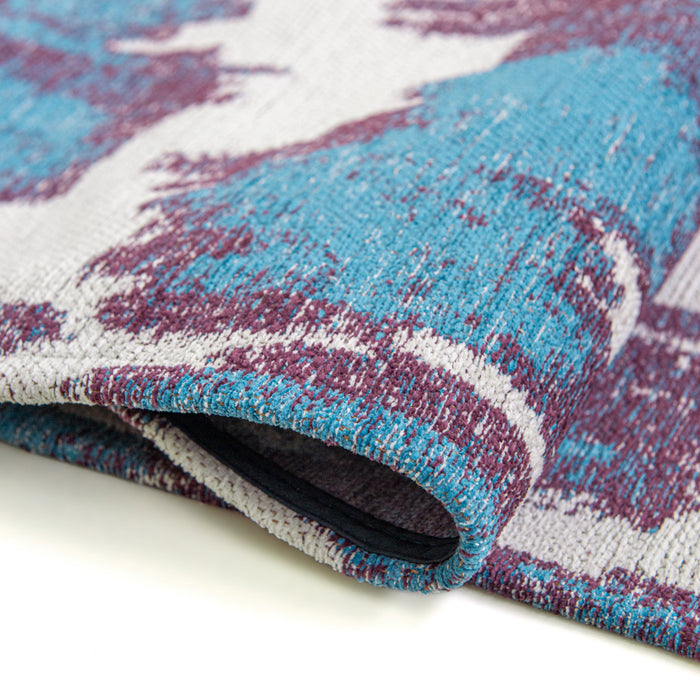 Lola & Moi Ikat Vloerkleed 200 x 280 cm - Blue Duck