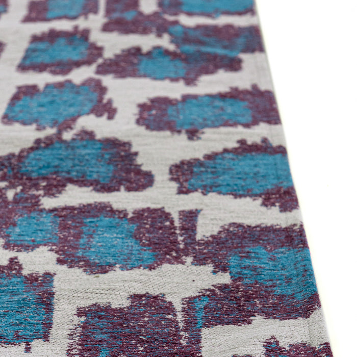 Lola & Moi Ikat Vloerkleed 200 x 280 cm - Blue Duck