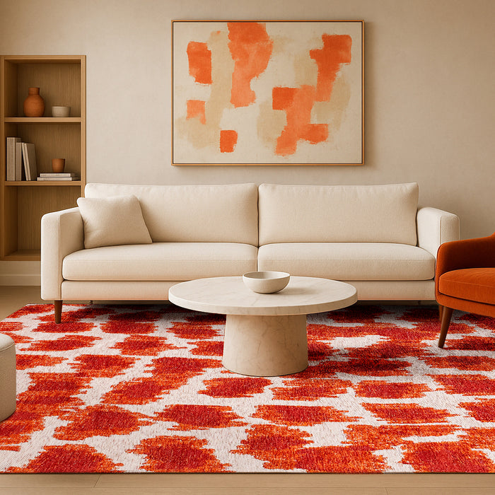 Lola & Moi Ikat Vloerkleed 170 x 240 cm - Gold Blood