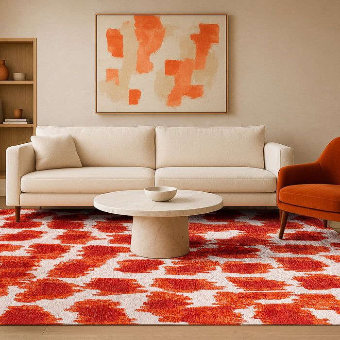 Lola & Moi Ikat Vloerkleed 200 x 280 cm - Gold Blood