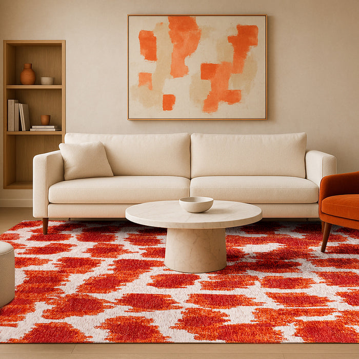 Lola & Moi Ikat Vloerkleed 240 x 340 cm - Gold Blood