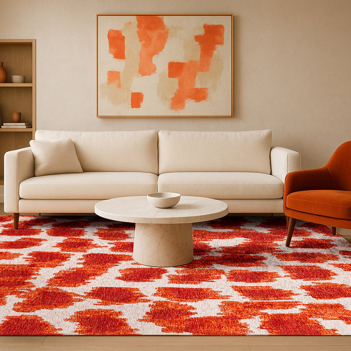 Lola & Moi Ikat Vloerkleed 80 x 150 cm - Gold Blood