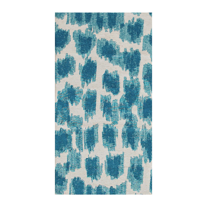 Lola & Moi Ikat Vloerkleed 140 x 200 cm - Summer Blue