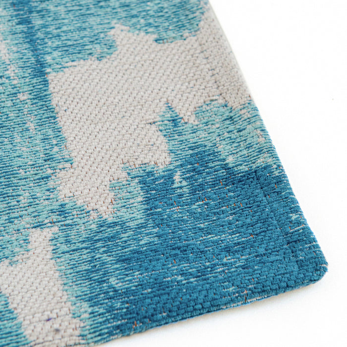 Lola & Moi Ikat Vloerkleed 140 x 200 cm - Summer Blue