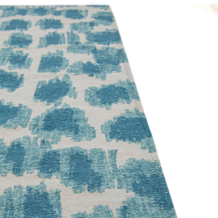 Lola & Moi Ikat Vloerkleed 140 x 200 cm - Summer Blue