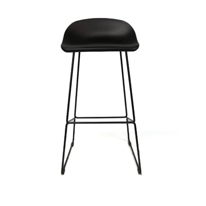 Livin24 Barkruk Ellen zwart Scandinavisch design 76 cm