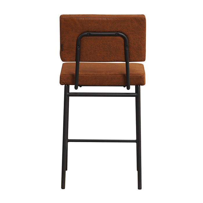 Bronx71 Industriële barkruk Espen cognac eco-leer 64-77 cm -