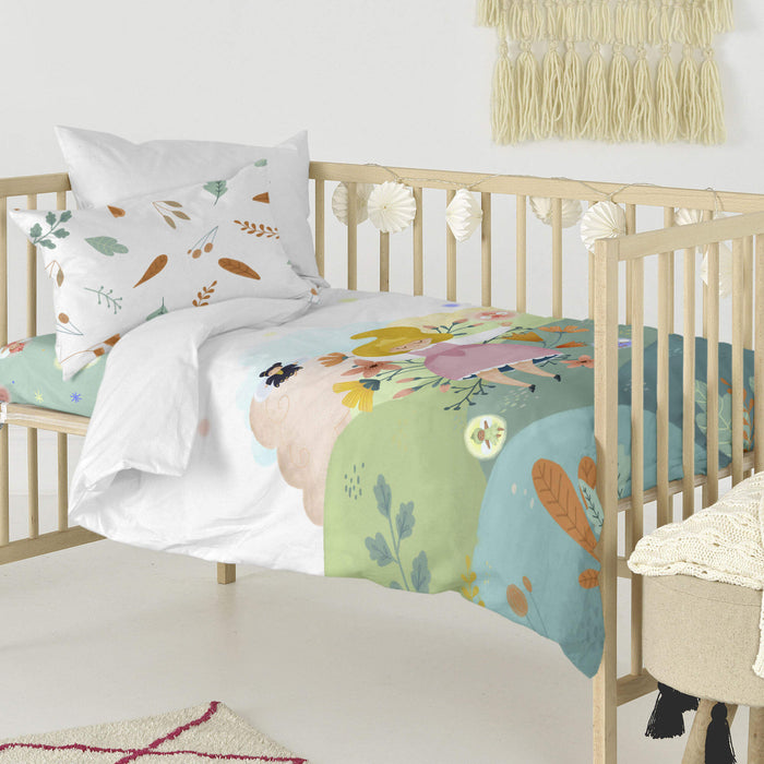 Dreaming Dekbedovertrek wieg 2-delig Mr Fox, Veelkleurig, 100% katoen, de kwaliteit van 150 TC
