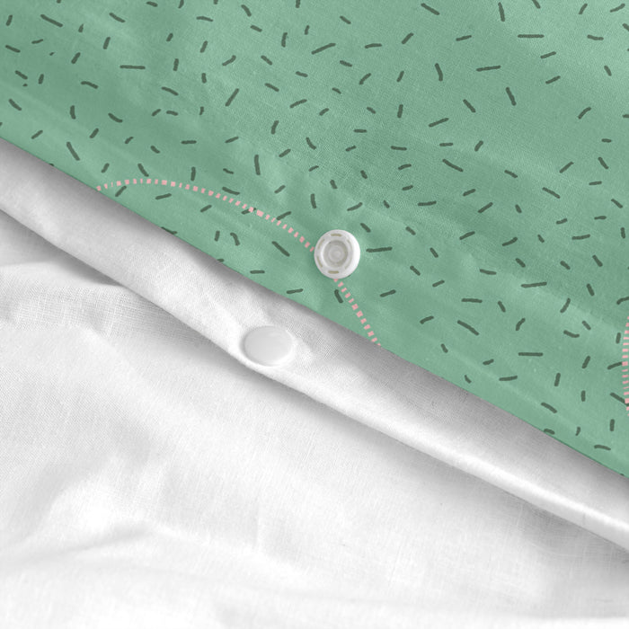 Le printemps Dekbedovertrek wieg 2-delig Le Petit Prince, Veelkleurig, 100% katoen, de kwaliteit van 150 hilos