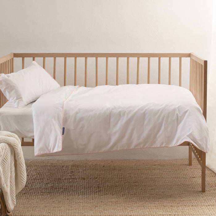 Essential Dekbedovertrek 2-delig 100x135 cm (Wieg) Roze Basic Kids, Rosa, 100% katoen, de kwaliteit van 150 TC