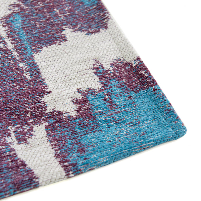 Lola & Moi Ikat Vloerkleed 140 x 200 cm - Blue Duck