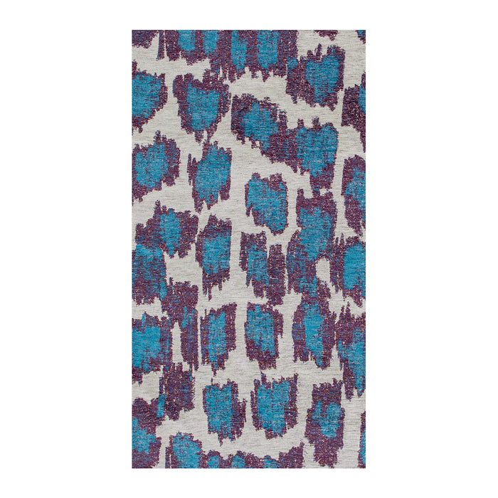 Lola & Moi Ikat Vloerkleed 140 x 200 cm - Blue Duck