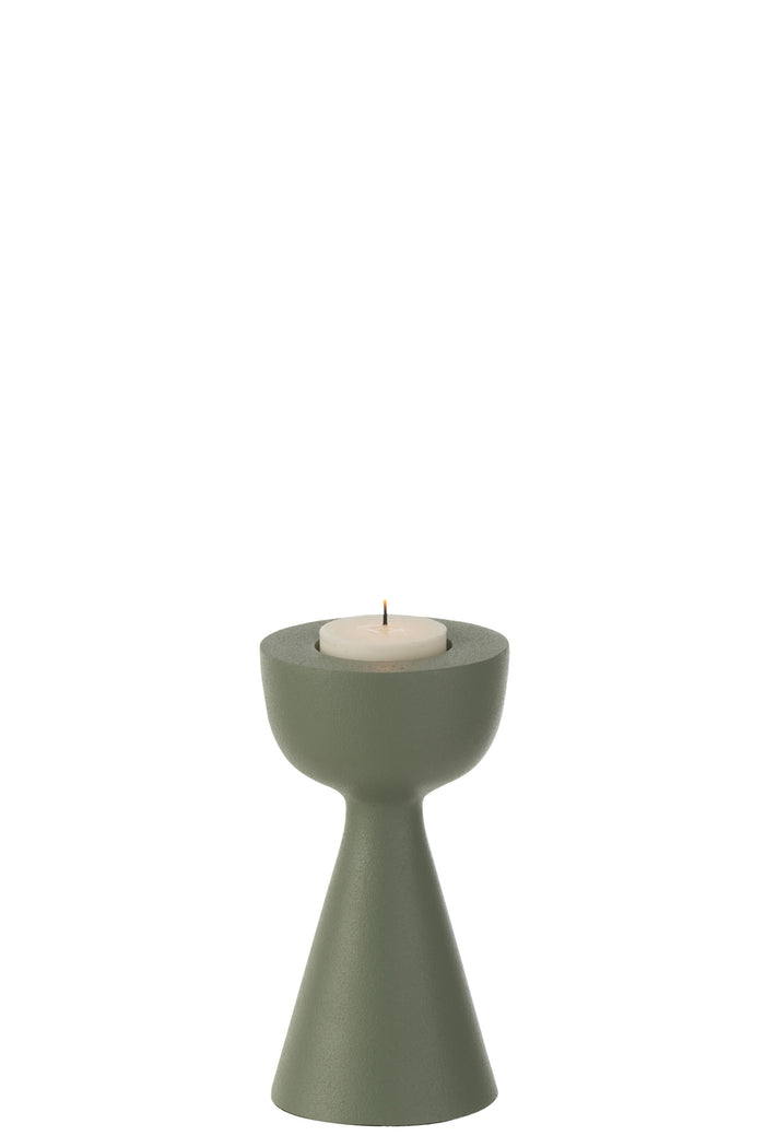 J-Line kaarshouder Kegel - aluminium - groen - small