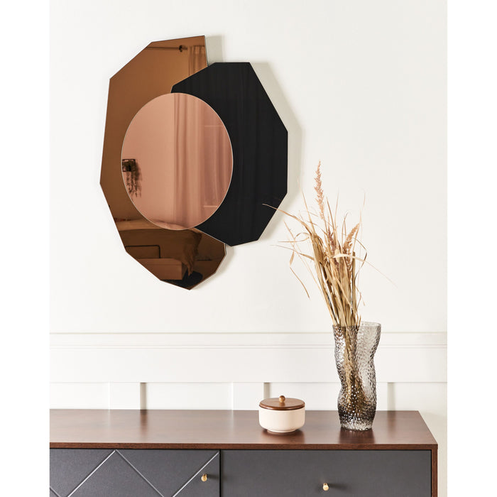 Beliani - TROYON - Wandspiegel - Roségoud - Glas