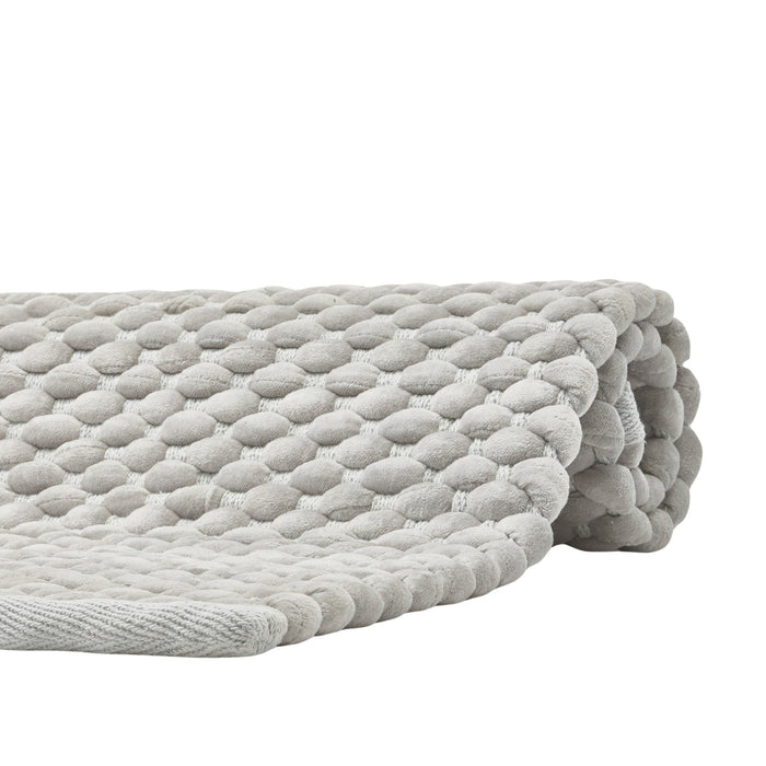 Maks Badmat Silver Grey | 60 x 60 cm | Grijs | Katoen