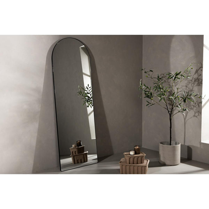 Svea - Cecilia spiegel gebogen - 66 x 193 cm - zwart