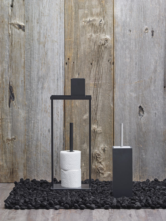 Rocca Badmat Black | 70 x 120 cm | Zwart | Katoen | Polyester