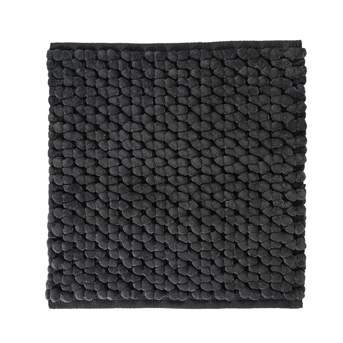 Nomad Badmat Slate | 70 x 120 cm | Zwart | Grijs | Katoen | Polyester