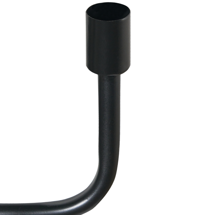 Beliani - PORRTELA - Kaarshouder - Zwart - IJzer