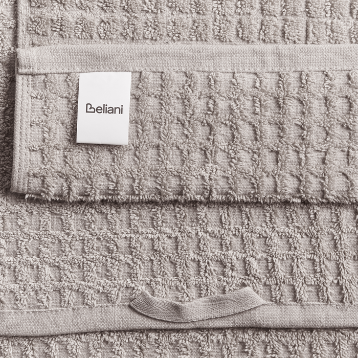 Beliani - ATAI - 11-delige handdoekset - Lichtgrijs - Katoen