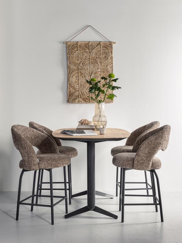 MUST Living Wall Panel round & round,107x71x2 cm, natural abaca and...