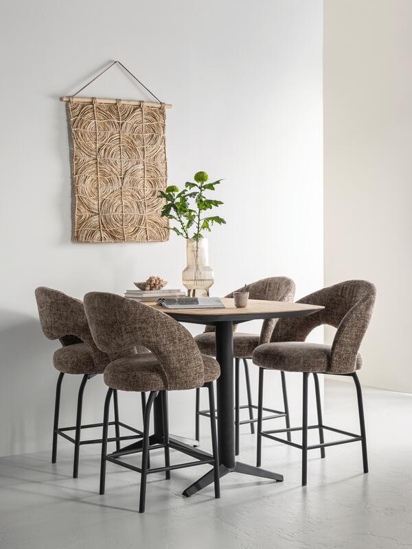 MUST Living Wall Panel round & round,107x71x2 cm, natural abaca and...